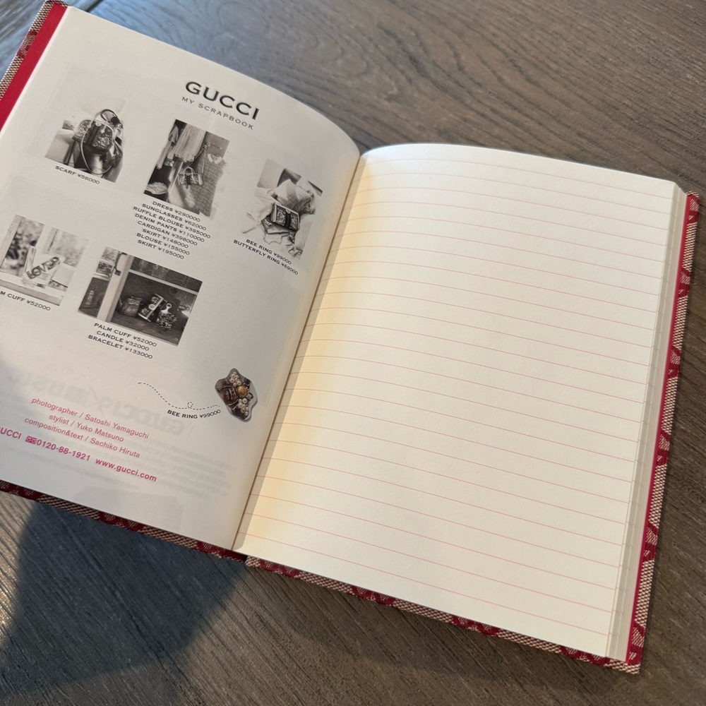 NIP GUCCI "My Scrapbook" Limited Edition Notebook BAILA 2018 Japan Exclusive - Picture 15 of 16